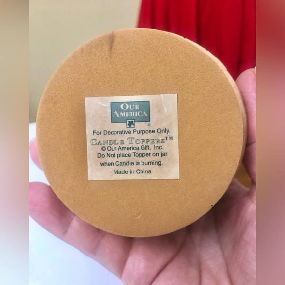 “ Our America Gift” Fishing Candle Jar Topper Fish Basket Rod Reel Net Outdoors. - Picture 11 of 11